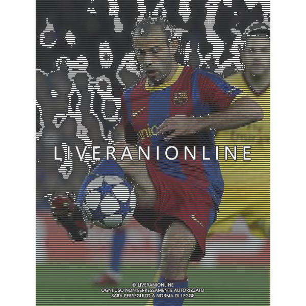 FC Barcelona\'s Javier Mascherano during UEFA Champions League match.March 8,2011. Photo: Acero / Alterphotos / ALFAQUI /AG ALDO LIVERANI SAS CHAMPIONS LEAGUE BARCELLONA ARSENAL - ITALY ONLY -