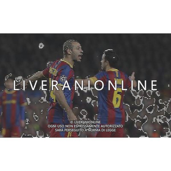 FC Barcelona\'s Javier Mascherano during UEFA Champions League match.March 8,2011. Photo: Acero / Alterphotos / ALFAQUI /AG ALDO LIVERANI SAS CHAMPIONS LEAGUE BARCELLONA ARSENAL - ITALY ONLY -
