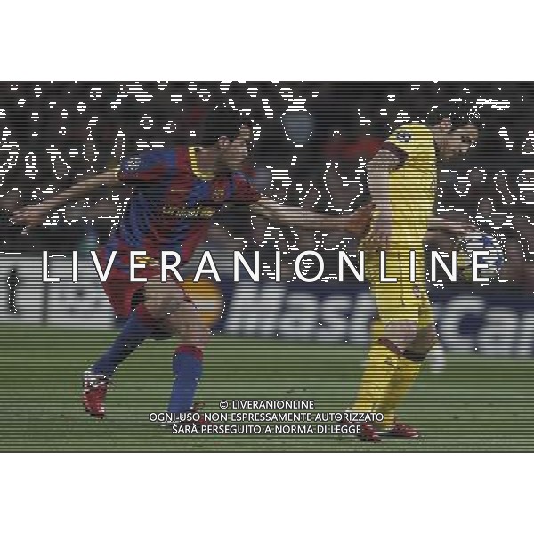 FC Barcelona\'s Sergio Busquets (l) and Arsenal\'s Cesc Fabregas during UEFA Champions League match.March 8,2011. Photo: Acero / Alterphotos / ALFAQUI /AG ALDO LIVERANI SAS CHAMPIONS LEAGUE BARCELLONA ARSENAL - ITALY ONLY -