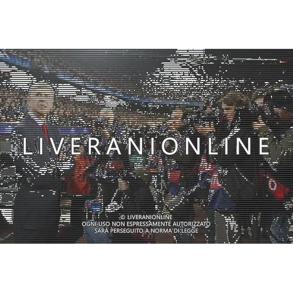 Arsenal\'s coach Arsene Wenger during UEFA Champions League match.March 8,2011. Photo: Acero / Alterphotos / ALFAQUI /AG ALDO LIVERANI SAS CHAMPIONS LEAGUE BARCELLONA ARSENAL - ITALY ONLY -