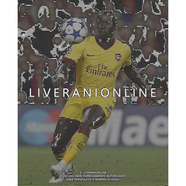 Arsenal\'s Bacary Sagna during UEFA Champions League match.March 8,2011. Photo: Acero / Alterphotos / ALFAQUI /AG ALDO LIVERANI SAS CHAMPIONS LEAGUE BARCELLONA ARSENAL - ITALY ONLY -