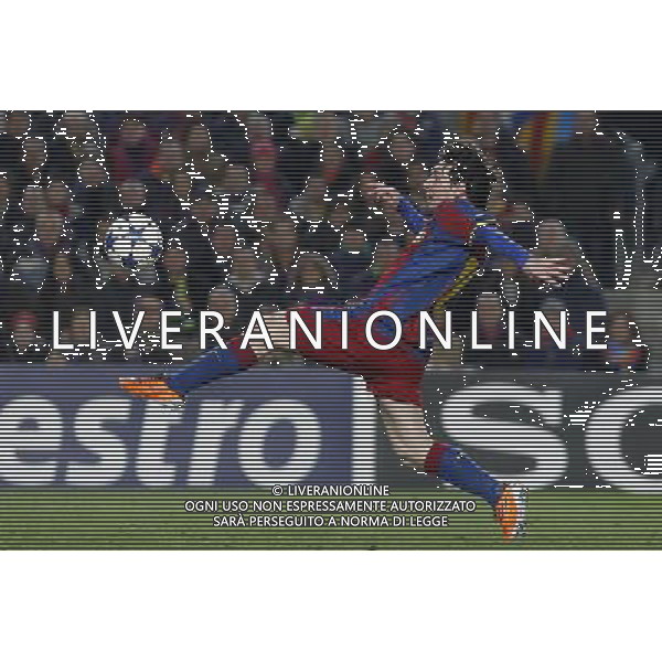 FC Barcelona\'s Leo Messi during UEFA Champions League match.March 8,2011. Photo: Acero / Alterphotos / ALFAQUI /AG ALDO LIVERANI SAS CHAMPIONS LEAGUE BARCELLONA ARSENAL - ITALY ONLY -