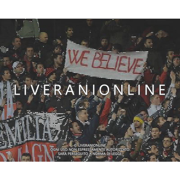 UEFA Champions League 2010/2011 Round of 16 Londra - 09.03.2011 Tottenham-Milan Nella Foto:tifosi del milan /Ph.Vitez-Ag. Aldo Liverani