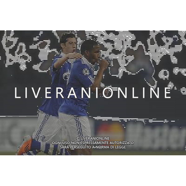 Fussball, 09.03.2011 Champions League 2010/2011 FC Schalke 04 - FC Valencia Achtelfinale Jubel Farfan und Mario Gavranovic CALCIO Champions League, FC Schalke 04 - FC Valencia ©FIROSPORTPHOTO/AG ALDO LIVERANI SAS - ITALY ONLY - *** Local Caption *** .