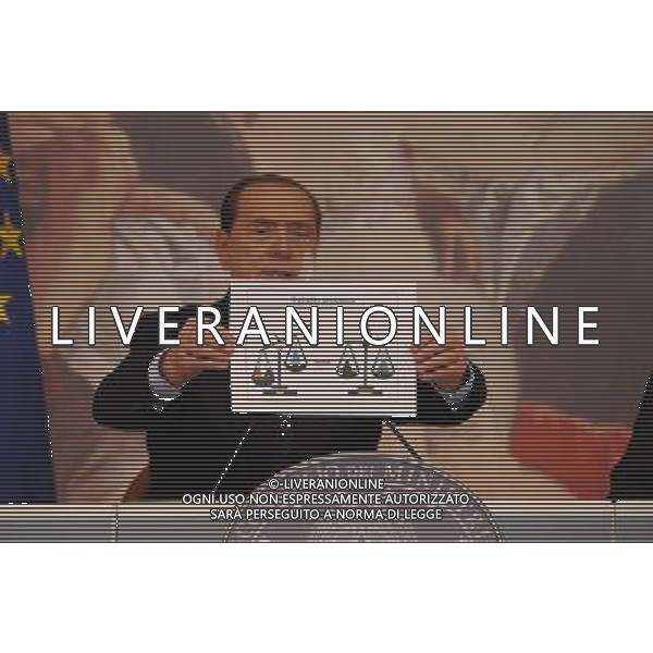 Roma - 10/03/2011 - Palazzo Chigi - Conferenza stampa di Silvio Berlusconi e Angelino Alfano - nella foto: Silvio Berlusconi © Fabrizio Corradetti - ag. Aldo Liverani sas