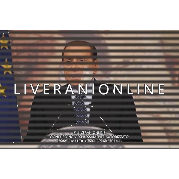 Roma - 10/03/2011 - Palazzo Chigi - Conferenza stampa di Silvio Berlusconi e Angelino Alfano - nella foto: Silvio Berlusconi © Fabrizio Corradetti - ag. Aldo Liverani sas