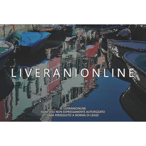 (110309) -- VENICE, March 9, 2011 () -- Photo taken on March 8, 2011 shows the brightly-painted houses reflected in a canal at Burano, an outlying island northeast of Venice, Italy. Villagers of the island have a long tradition to paint their houses colorfully, which today have become the main feature of the island. (/Wang Qingqin) (wjd) Vista della citta\' AG. ALDO LIVERANI SAS ITALY ONLY *** Local Caption *** .