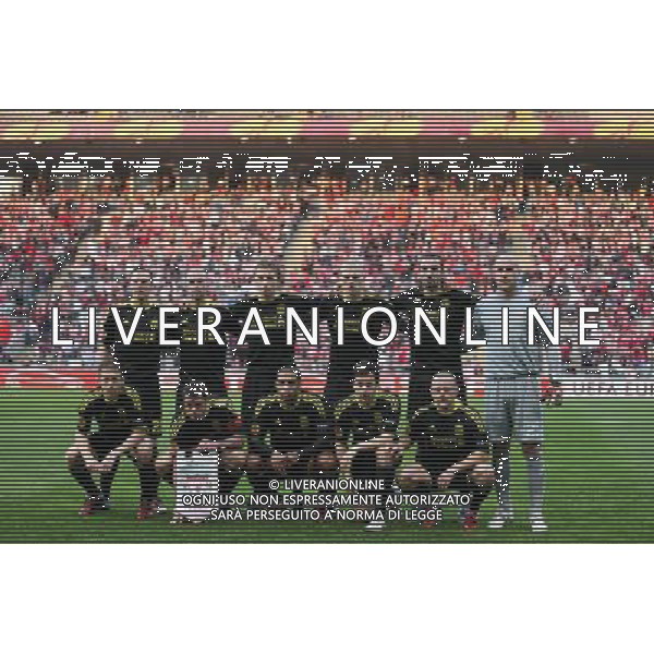 20110310: BRAGA, PORTUGAL - SC Braga vs Liverpool FC: Europa League 2010/2011, round of 8, 1st leg. In picture: Liverpool starting team. PHOTO: Pedro Benavente/CITYFILES LIGA EUROPY UEFA SEZON 2010/2011 PILKA NOZNA FOT. CITYFILES/NEWSPIX.PL PORTUGAL,BRAZIL,SPAIN,GERMANY,FRANCE,UK OUT !!! --- Newspix.pl EUROIPA LEAGUE BRAGA-LIVERPOOL ©AG ALDO LIVERNAI SAS - ITALY ONLY - *** Local Caption *** .