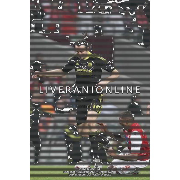 20110310: BRAGA, PORTUGAL - SC Braga vs Liverpool FC: Europa League 2010/2011, round of 8, 1st leg. In picture: Sotiris Kyrgiakos. PHOTO: Pedro Benavente/CITYFILES LIGA EUROPY UEFA SEZON 2010/2011 PILKA NOZNA BRAGA - LIVERPOOL FOT. CITYFILES/NEWSPIX.PL PORTUGAL,BRAZIL,SPAIN,GERMANY,FRANCE,UK OUT !!! --- Newspix.pl EUROIPA LEAGUE BRAGA-LIVERPOOL ©AG ALDO LIVERNAI SAS - ITALY ONLY - *** Local Caption *** .