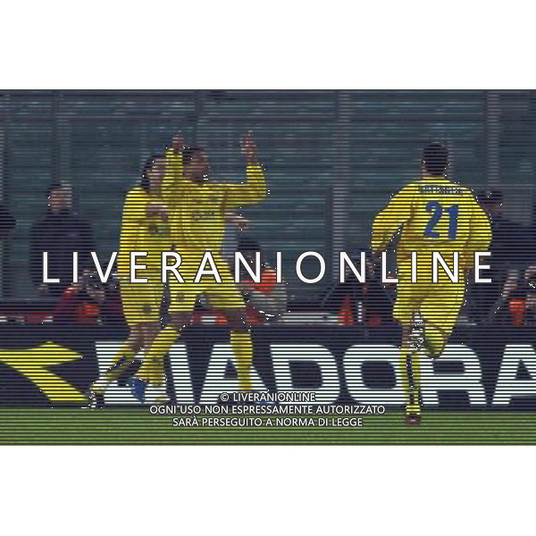 Roma-Villareal Coppa Uefa 25/03/2004 nella foto: esultanza dopo il gol di anderson foto gianni nucci/Agenzia aldo liverani
