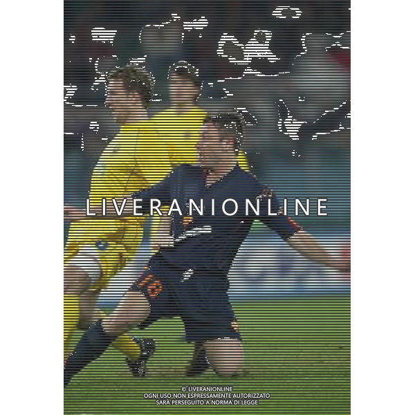 Roma-Villareal Coppa Uefa 25/03/2004 nella foto: gol di antonio cassano foto terruso/Agenzia aldo liverani