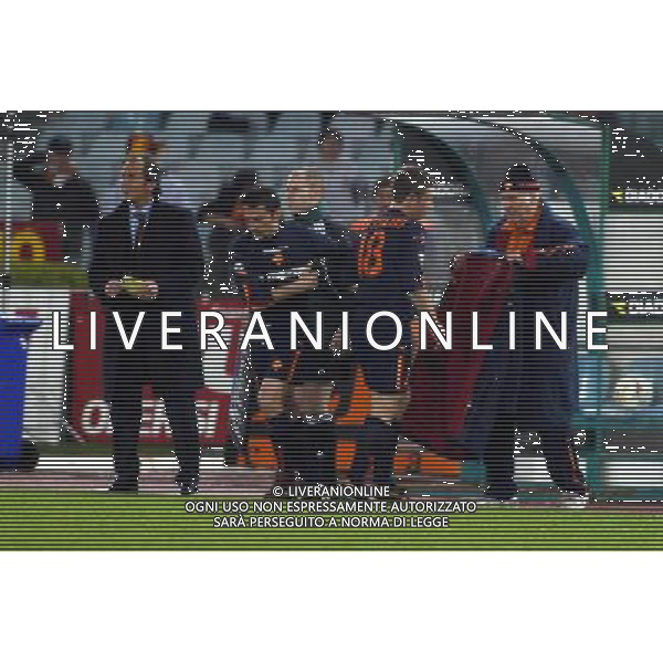 Roma-Villareal Coppa Uefa 25/03/2004 nella foto: sostituzione di antonio cassano con vincenzo montella foto gianni nucci/Agenzia aldo liverani