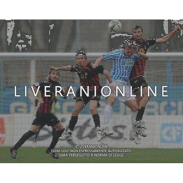 Lega Pro 1¡ Divisione Girone A 2010/2011 26¡Giornata Ferrara - 13.03.2011 Spal-Sorrento Nella Foto:Melara Fabrizio-Manco Gaetano-De Giosa Roberto /Ph.Vitez-Ag. Aldo Liverani