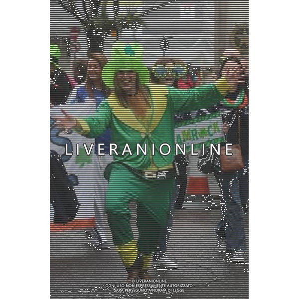St Patricks Day Festival held in Trafalgar suare. AG. ALDO LIVERANI SAS ITALY ONLY *** Local Caption *** .