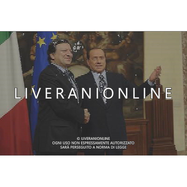 Roma - 14/03/2011 - Palazzo Chigi - Il Presidente del Consiglio dei Ministri, Silvio Berlusconi, incontrerˆ il Presidente della Commissione dellÕUnione europea, Jos Manuel Barroso- nella foto: © Fabrizio Corradetti - ag. Aldo Liverani sas