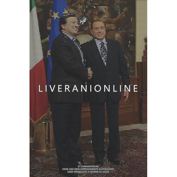 Roma - 14/03/2011 - Palazzo Chigi - Il Presidente del Consiglio dei Ministri, Silvio Berlusconi, incontrerˆ il Presidente della Commissione dellÕUnione europea, Jos Manuel Barroso- nella foto: © Fabrizio Corradetti - ag. Aldo Liverani sas