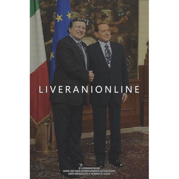 Roma - 14/03/2011 - Palazzo Chigi - Il Presidente del Consiglio dei Ministri, Silvio Berlusconi, incontrerˆ il Presidente della Commissione dellÕUnione europea, Jos Manuel Barroso- nella foto: © Fabrizio Corradetti - ag. Aldo Liverani sas
