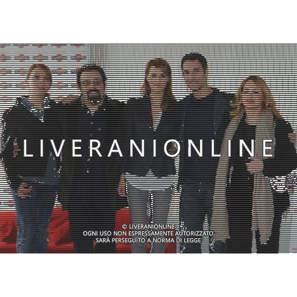 MILANO 14/3/2011 TERRAZZA MARTINI P:ZZA DIAZ, 7 PHOTOCALL DEL FILM: -NESSUNO MI PUO\' GIUDICARE- NELLA FOTO LUCIA OCONE, MASSIMILIANO BRUNO, PAOLA CORTELLESE, RAUL BOVA E FEDERICA LUCISANO FOTO ROMANO/AG ALDO LIVERANI