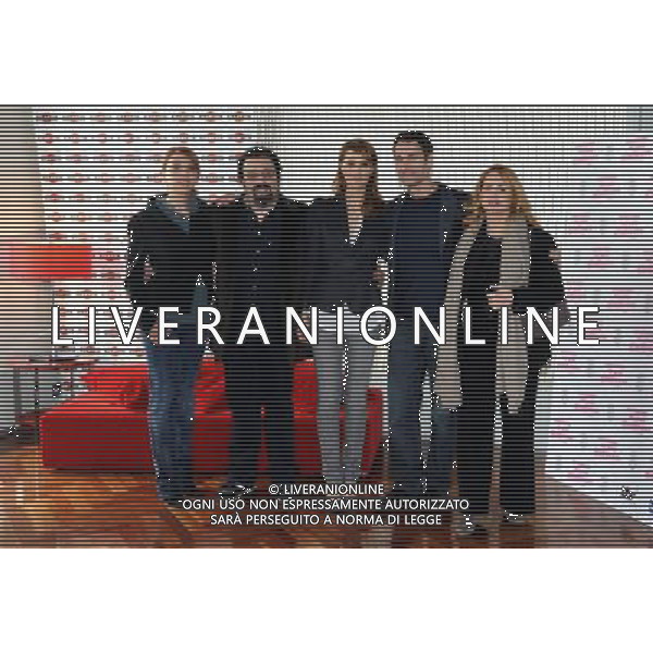 MILANO 14/3/2011 TERRAZZA MARTINI P:ZZA DIAZ, 7 PHOTOCALL DEL FILM: -NESSUNO MI PUO\' GIUDICARE- NELLA FOTO LUCIA OCONE, MASSIMILIANO BRUNO, PAOLA CORTELLESE, RAUL BOVA E FEDERICA LUCISANO FOTO ROMANO/AG ALDO LIVERANI