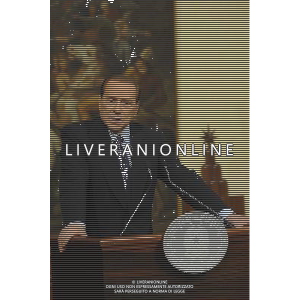 Roma - 14/03/2011 - Palazzo Chigi - Il Presidente del Consiglio dei Ministri, Silvio Berlusconi, incontrerˆ il Presidente della Commissione dellÕUnione europea, Jos Manuel Barroso- nella foto: Silvio Berlusconi © Fabrizio Corradetti - ag. Aldo Liverani sas