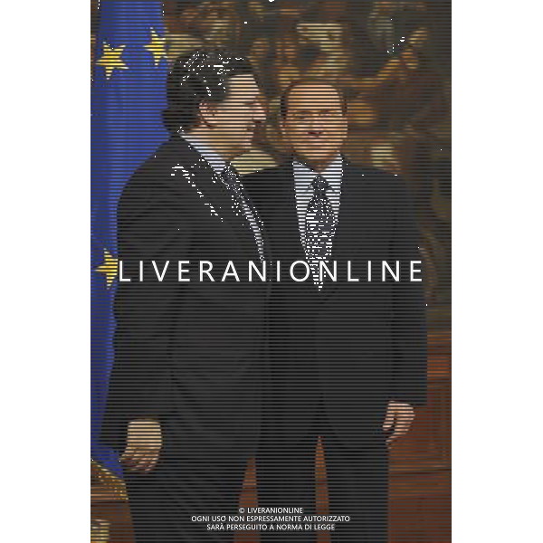 Roma - 14/03/2011 - Palazzo Chigi - Il Presidente del Consiglio dei Ministri, Silvio Berlusconi, incontra il Presidente della Commissione dellÕUnione europea, Jos Manuel Barroso - nella foto: Silvio Berlusconi e Jos Manuel Barroso © Fabrizio Corradetti - ag. Aldo Liverani sas