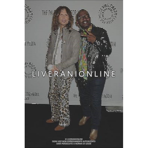 14 March 2011 - Beverly Hills, California - Steven Tyler and Randy Jackson. 28th Annual Paley Center for Media\'s Paley Fest 2011 honoring \'American Idol\' held at The Saban Theatre. Photo Credit: Byron Purvis/AdMedia AG. ALDO LIVERANI SAS ITALY ONLY *** Local Caption *** .