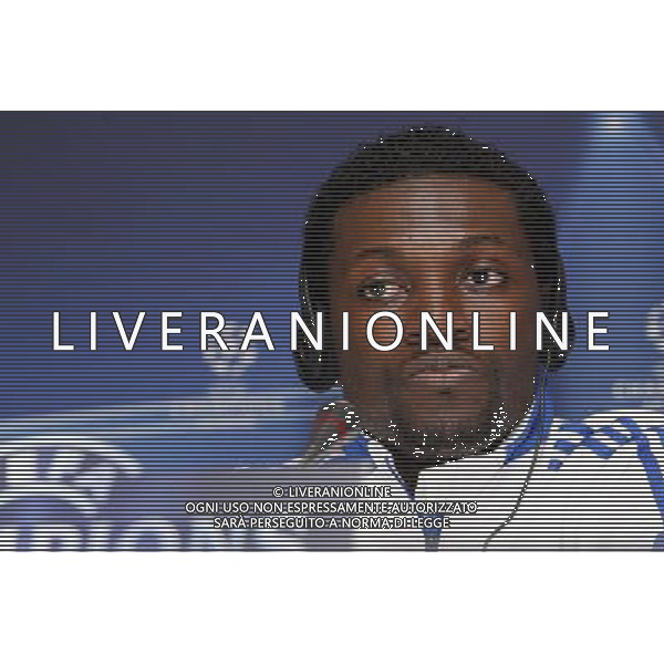 Madrid (15/03/2011).- Ciudad deportiva de Valdebebas. Rueda de prensa de Emmanuel Adebayor.. Photo: Alex Cid-Fuentes / ALFAQUI AG ALDO LIVERANI ONLY ITALY