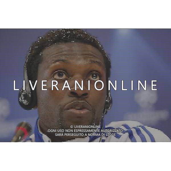 Madrid (15/03/2011).- Ciudad deportiva de Valdebebas. Rueda de prensa de Emmanuel Adebayor.. Photo: Alex Cid-Fuentes / ALFAQUI AG ALDO LIVERANI ONLY ITALY