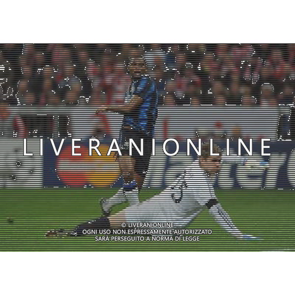 UEFA Champions League 2010/2011 Round of 16 Monaco - 15.03.2011 Bayern Monaco-Inter Nella Foto:eto\'o gol /Ph.Vitez-Ag. Aldo Liverani
