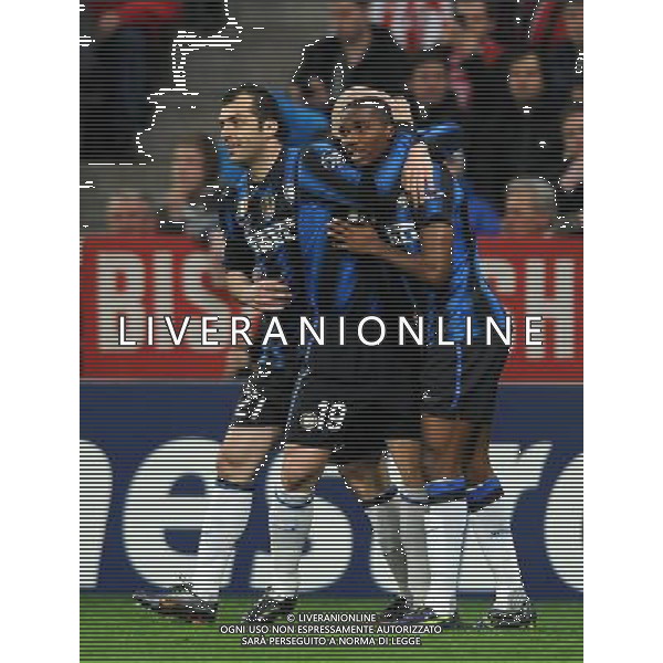 UEFA Champions League 2010/2011 Round of 16 Monaco - 15.03.2011 Bayern Monaco-Inter Nella Foto:eto\'o esulta /Ph.Vitez-Ag. Aldo Liverani