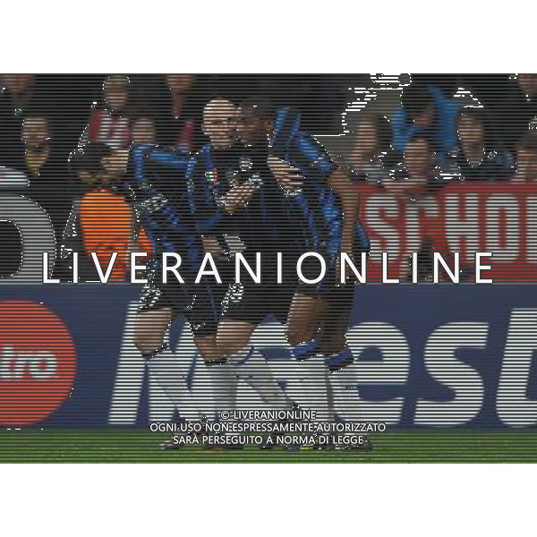 UEFA Champions League 2010/2011 Round of 16 Monaco - 15.03.2011 Bayern Monaco-Inter Nella Foto:eto\'o esulta /Ph.Vitez-Ag. Aldo Liverani