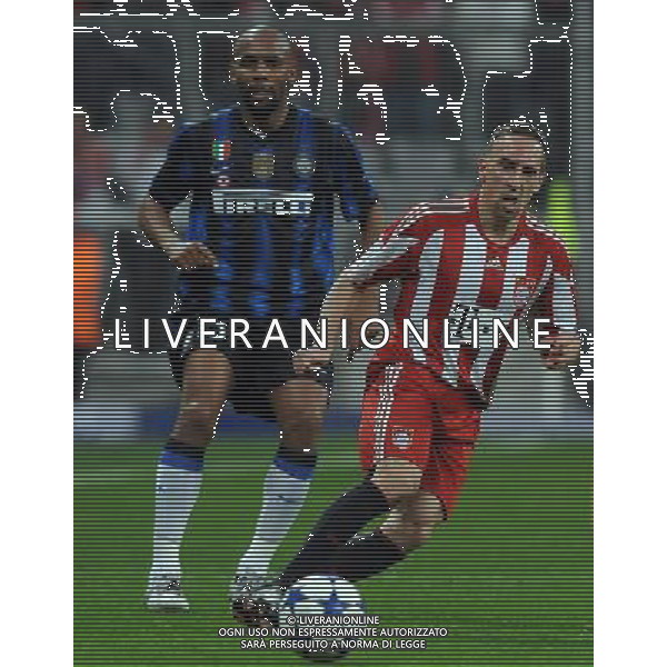 UEFA Champions League 2010/2011 Round of 16 Monaco - 15.03.2011 Bayern Monaco-Inter Nella Foto:Franck Ribery /Ph.Vitez-Ag. Aldo Liverani