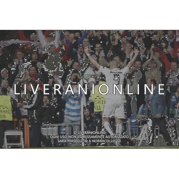 Real Madrid\'s Karim Benzema goal during Champions League match in Madrid on March 16th 2011. Photo: Cid-Fuentes / Cebolla / ALFAQUI AG ALDO LIVERANI S A S ONLY ITALY
