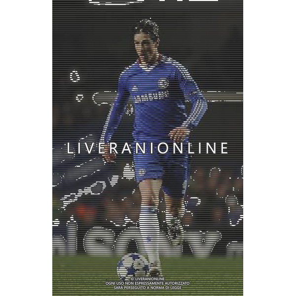 Fernando Torres control the ball against of FC Copenhagen during the UEFA Champions League round of 16 second leg match in London, Great Britain on 16 March 2011. (FACUNDO ARRIZABALAGA) AG ALDO LIVERANI S A S ONLY ITALY