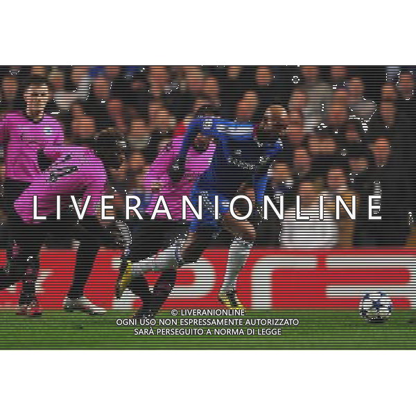 (110317) -- LONDON, March 17, 2011 () -- Nicolas Anelka (R) of Chelsea competes during the match against FC Copenhagen at 2010/11 UEFA Champions League at Stamford Bridge Stadium in London, on March 16, 2011. The match ended with a 0-0 draw. On aggregate 2-0, Chelsea completed the lineup for quarter finals. (/Zeng Yi) (lm) AG ALDO LIVERANI S A S ONLY ITALY