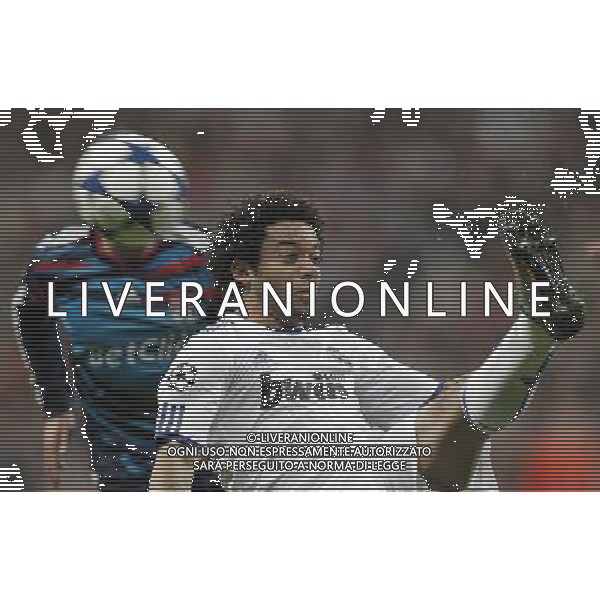Real Madrid\'s Marcelo during Champions League match in Madrid on March 16th 2011. Photo: Cid-Fuentes / Cebolla / ALFAQUI AG ALDO LIVERANI S A S ONLY ITALY