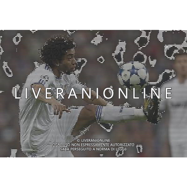 Real Madrid\'s Marcelo during Champions League match in Madrid on March 16th 2011. AG ALDO LIVERANI S A S ONLY ITALY