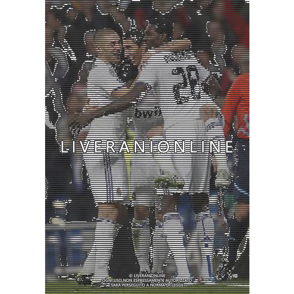 Real Madrid\'s Angel Di Maria goal during Champions League match in Madrid on March 16th 2011. AG ALDO LIVERANI S A S ONLY ITALY