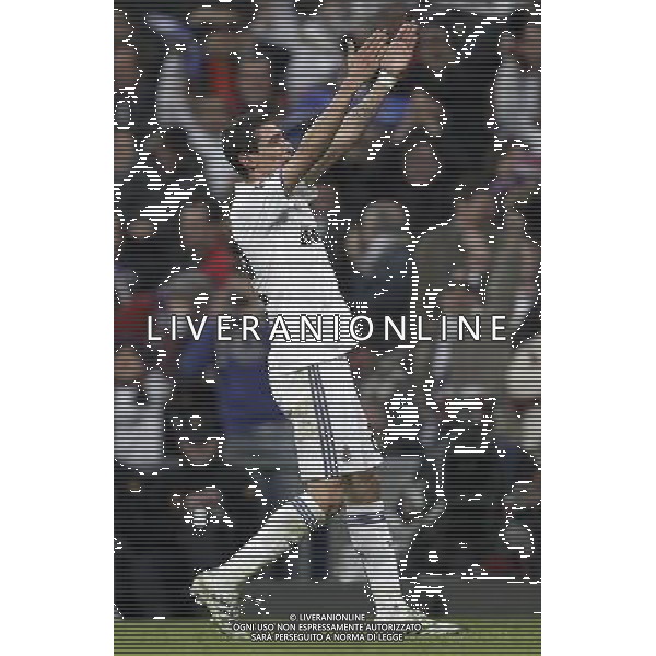 Real Madrid\'s Angel Di Maria goal during Champions League match in Madrid on March 16th 2011. AG ALDO LIVERANI S A S ONLY ITALY