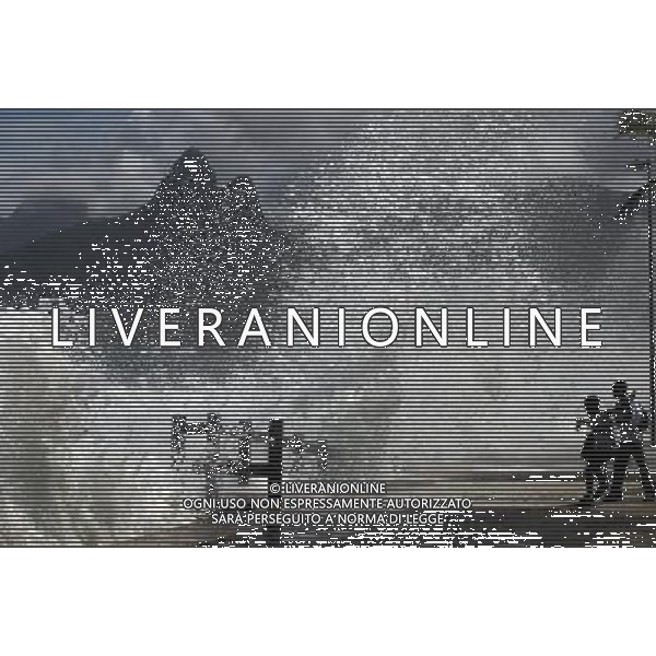 (110317) -- RIO DE JANEIRO, March 17, 2011 () -- Children walk near waves at Arpoador Beach, in Rio de Janeiro, Brazil, on March 16, 2011. Strong winds and an extratropical cyclone created rough seas off the southeast coast of Brazil. (/Agencia Estado)(BRAZIL OUT) (ce) AG. ALDO LIVERANI SAS ITALY ONLY *** Local Caption *** .