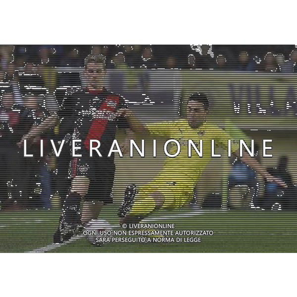Villareal\'s Bruno Soriano (r) and Bayer 04 Leverkusen\'s Lars Bender during UEFA Europa League match.March 17,2011. (ALTERPHOTOS/Acero) AG. ALDO LIVERANI SAS ITALY ONLY *** Local Caption *** .