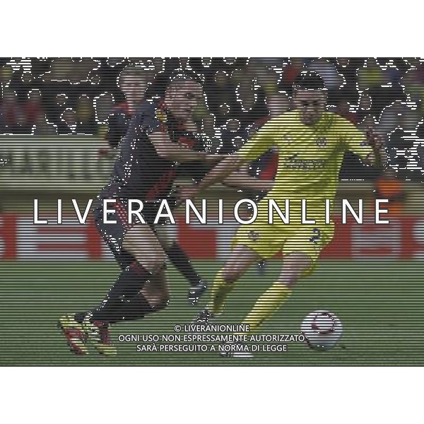 Villareal\'s Bruno Soriano (r) and Bayer 04 Leverkusen\'s Renato Augusto during UEFA Europa League match.March 17,2011. (ALTERPHOTOS/Acero) AG. ALDO LIVERANI SAS ITALY ONLY *** Local Caption *** .