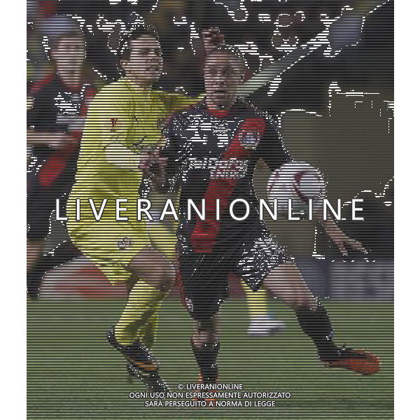 Villareal\'s Nilmar Honorato da Silva (l) and Bayer 04 Leverkusen\'s Sidney Sam during UEFA Europa League match.March 17,2011. (ALTERPHOTOS/Acero) AG. ALDO LIVERANI SAS ITALY ONLY *** Local Caption *** .
