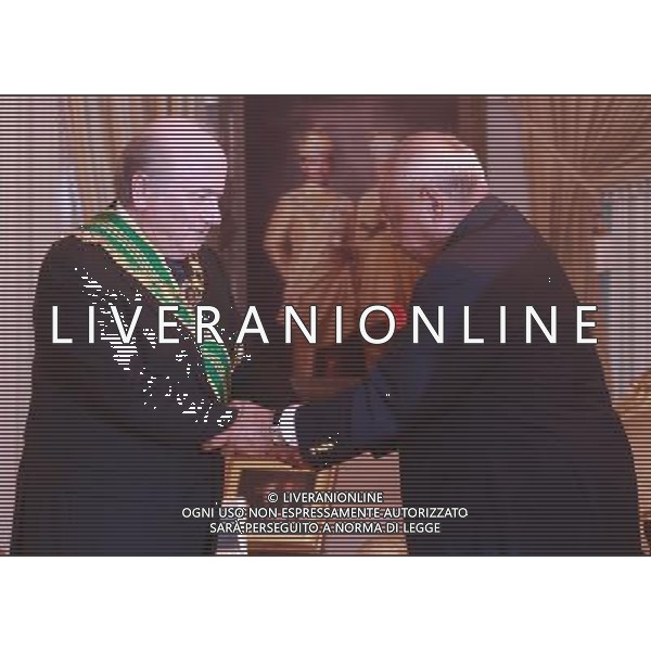 KUALA LUMPUR, 17 marzo 2011 - il presidente della FIFA Joseph S. Blatter parla di Sultan Haji Ahmad Shah, presidente della Federcalcio della Malesia, a Kuala Lumpur il 17 marzo 2011. © Akhir Kamarul/photoshot/AG ALDO LIVERANI SAS ONLY ITALY *** Local Caption *** ..