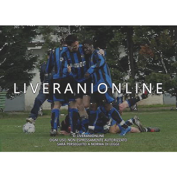 INTER-MILAN PRIMAVERA 28/03/2004 NELLA FOTO ABBRACCI INTER AGENZIA ALDO LIVERANI