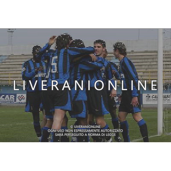 INTER-MILAN PRIMAVERA 28/03/2004 NELLA FOTO ABBRACCI INTER AGENZIA ALDO LIVERANI