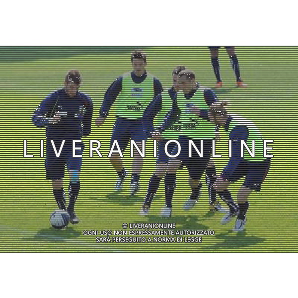 Raduno Nazionale Italiana a Coverciano Firenze - 22.03.2011 Allenamento Nella Foto:Davide Santon-Giorgio Chiellini-Leonardo Bonucci-Cristian Bonucci-Federico Balzaretti /Ph.Vitez-Ag. Aldo Liverani