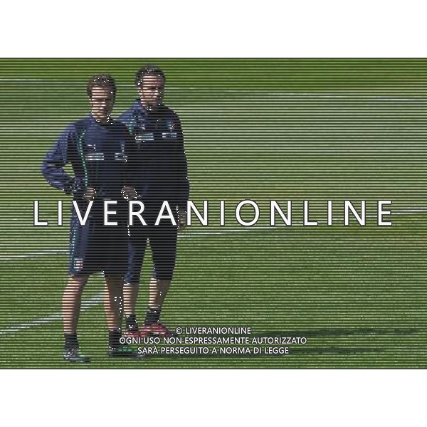 Raduno Nazionale Italiana a Coverciano Firenze - 22.03.2011 Allenamento Nella Foto:Alberto Gilardino-Giampaolo Pazzini /Ph.Vitez-Ag. Aldo Liverani