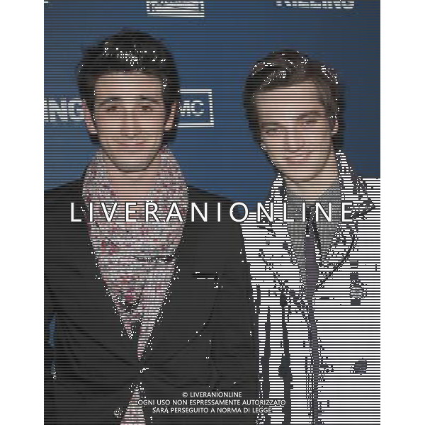21 March 2011 - Los Angeles, California - Gharrett Patrick Paon, Richard Harmon. Premiere Of AMC\'s Series \'The Killing\'e Held At The Harmony Gold Theatre. Photo Credit: Kevan Brooks/AdMedia AG. ALDO LIVERANI SAS ITALY ONLY *** Local Caption *** .