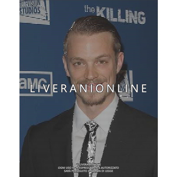 21 March 2011 - Los Angeles, California - Joel Kinnaman. Premiere Of AMC\'s Series \'The Killing\'e Held At The Harmony Gold Theatre. Photo Credit: Kevan Brooks/AdMedia AG. ALDO LIVERANI SAS ITALY ONLY *** Local Caption *** .